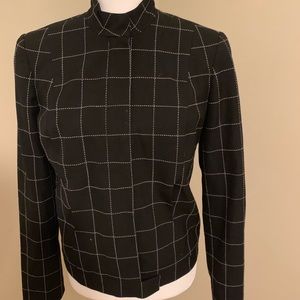 Bebe blazer like new size 8 black and white